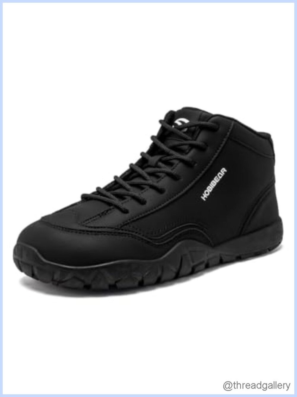 Leather Barefoot Boots Wide Width Zero-Drop Minimalist Mid Top Walking Boots